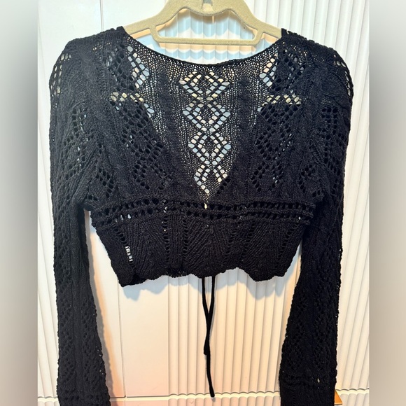 En Creme Crochet Long Sleeve Sweater NWOT - Picture 7 of 7